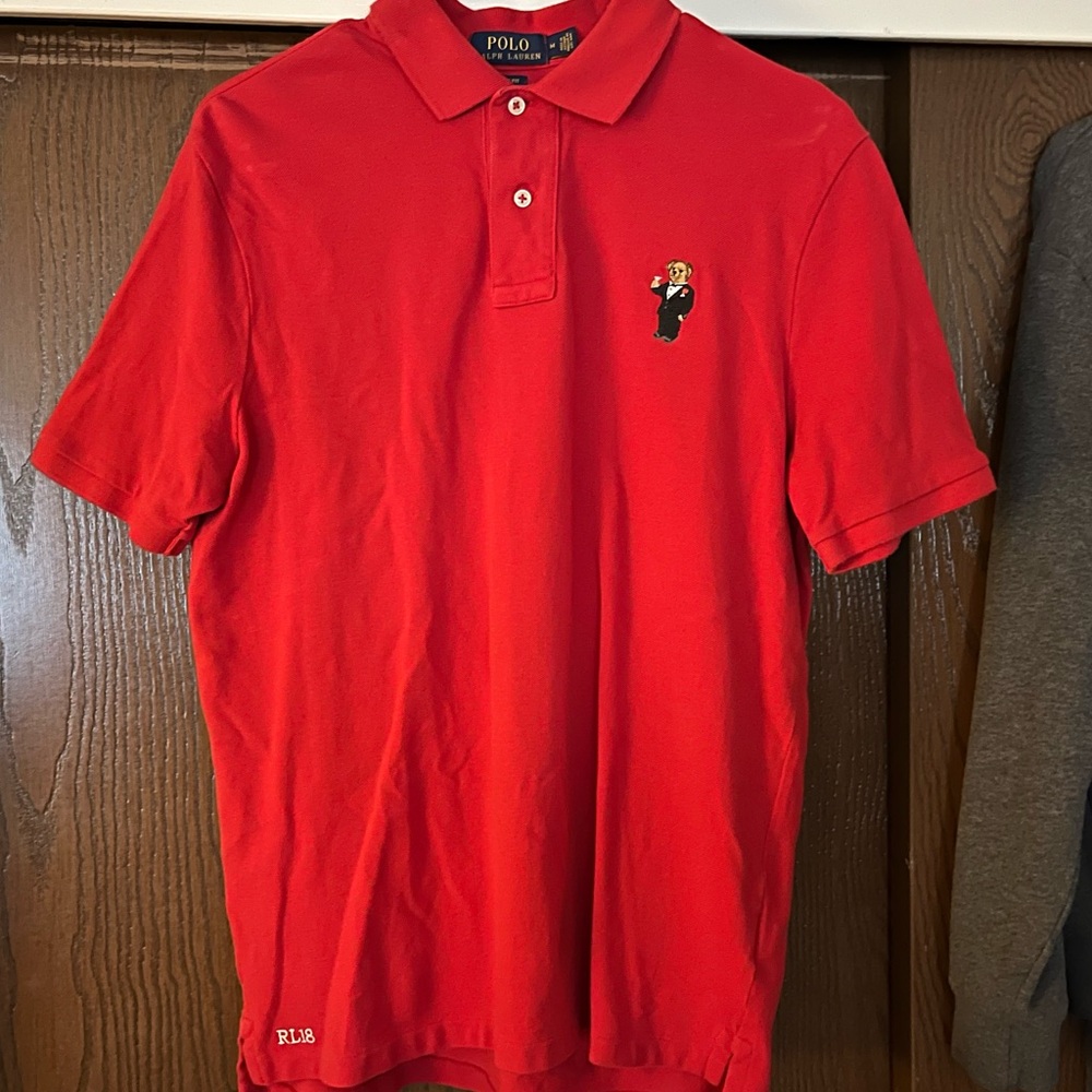 VTG Ralph Lauren Martini Bear Shirt GUC